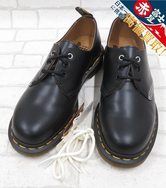 KT3S0346/未使用品 ヨウジヤマモト ドクターマーチン 3 EYE HOLE SHOES 1461 Slip レザーシューズ YA-E35-712-1-01 Yohji Yamamoto