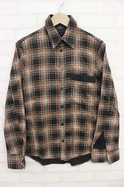 1T8194/リップヴァンウィンクル 長袖チェックシャツ ripvanwinkle