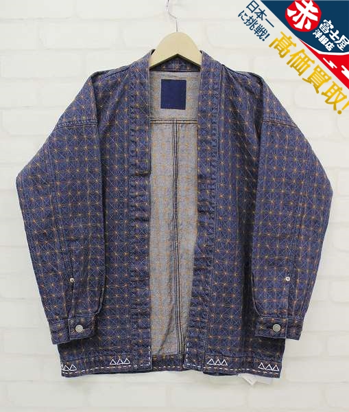 1J2008/visvim ICT SS SANJURO KIMONO JKT INDIGO 刺し子 DOVER STREET MARKET GINZA