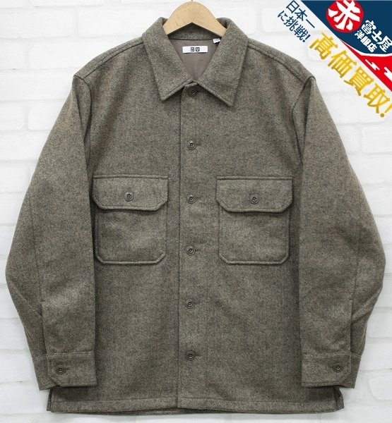 4T4546/UniqloU フリースシャツジャケット ユニクロユー ルメール lemaire