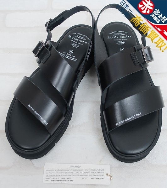 2S0181/未使用品 footthecoacher SS BELT SANDALS（gloxi cut sole） フットザコーチャー ベルトサンダル