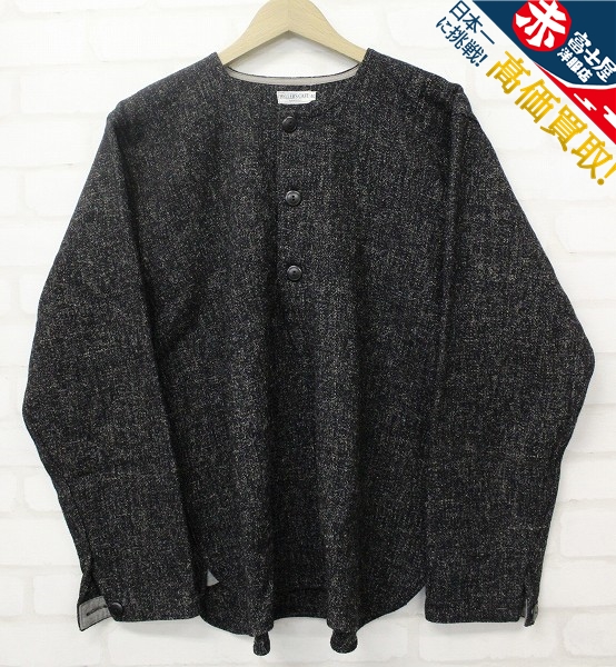 2T5713/未使用品 ヘラーズカフェ HC-128 1930's ウールヘンリーネックプルオーバーシャツ HELLER'S CAFE