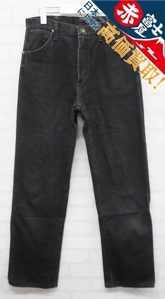 YK3P5872/ラングラー 13MWZPB 先染めブラックデニムパンツ USA製 Wrangler