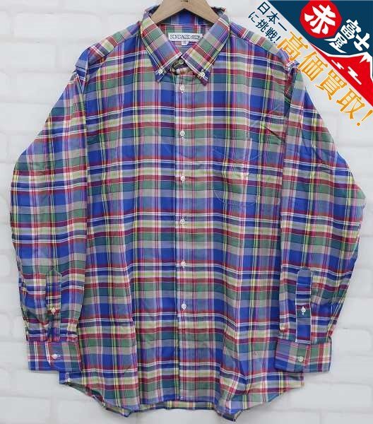 JK8T7513/INDIVIDUALIZED SHIRTS BDチェックシャツ USA製 インディビジュアライズドシャツ