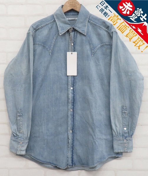 JK8T9697/未使用品 MAATEE&SONS WESTERN MT4303-0607A マーティーアンドサンズ ウエスタンデニムシャツ