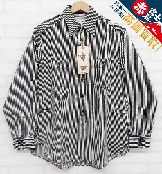 RI8T0715/未使用品 SASSAFRAS Gardening At Night Shirt SF-221958 ササフラス ガーデニングアットナイトシャツ