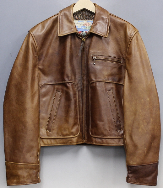 エアロレザー ステアハイド シングルライダース