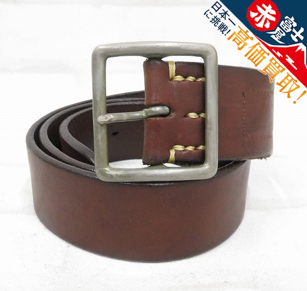 2A1632o/ヴィンテージワークス DH5697 5ホールレザーベルト ブロンズ Vintage Works