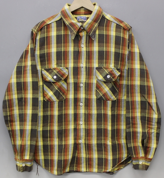 リアルマッコイズ ヘビーネルシャツ THE REAL McCOY'S