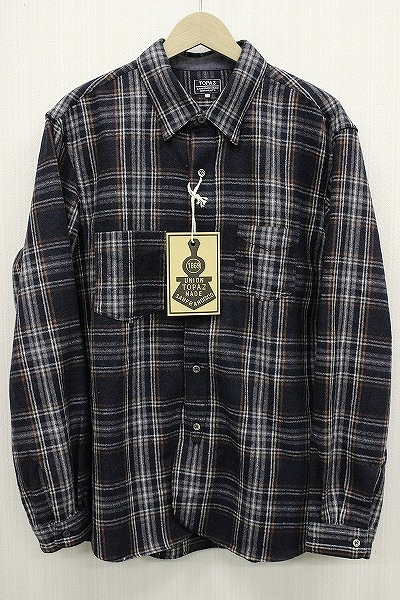 未使用品 TOPAZ BDワーカーズネルシャツ トパーズ