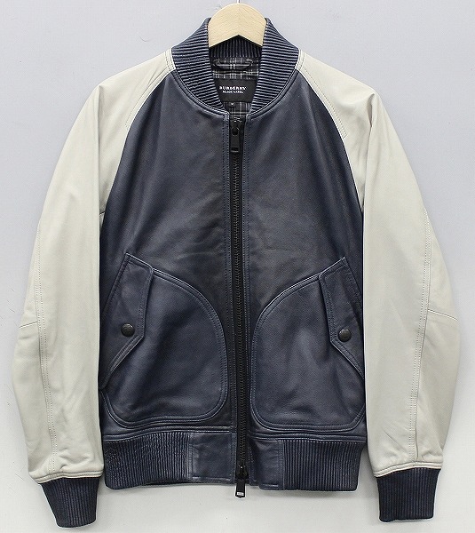 バーバリーブラックレーベル ラムレザージャケット