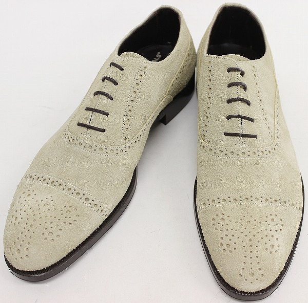 FOOTSTOCK ORIGINALS セミブローグシューズ スエード