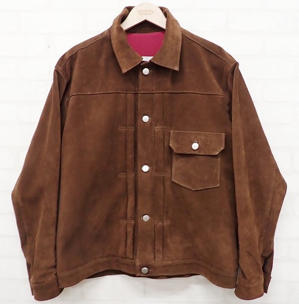 3J6762/JAMES GROSE WARREN JACKET ジェームスグロース スエード ウォーレンジャケット