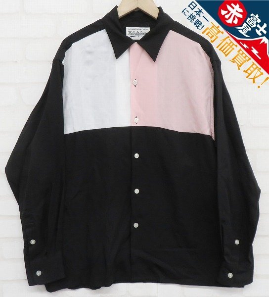 JKI8T0391/WACKO MARIA THREE-TONE 50's SHIRT L/S ワコマリア スリートーンシャツ