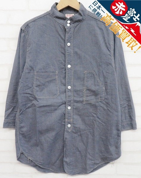 KH7T4141/FREEWHEELERS THE SKIPPER フリーホイーラーズ スキッパー ピンストライプシャツ