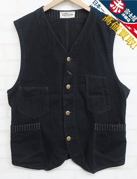 RI5T2615/フリーホイーラーズ コンダクターベスト コットンブラックツイル FREEWHEELERS