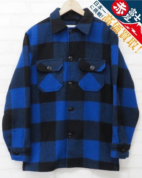 KH7T3426/ベミジ バッファローチェック ウールシャツジャケット USA製 BEMIDJI