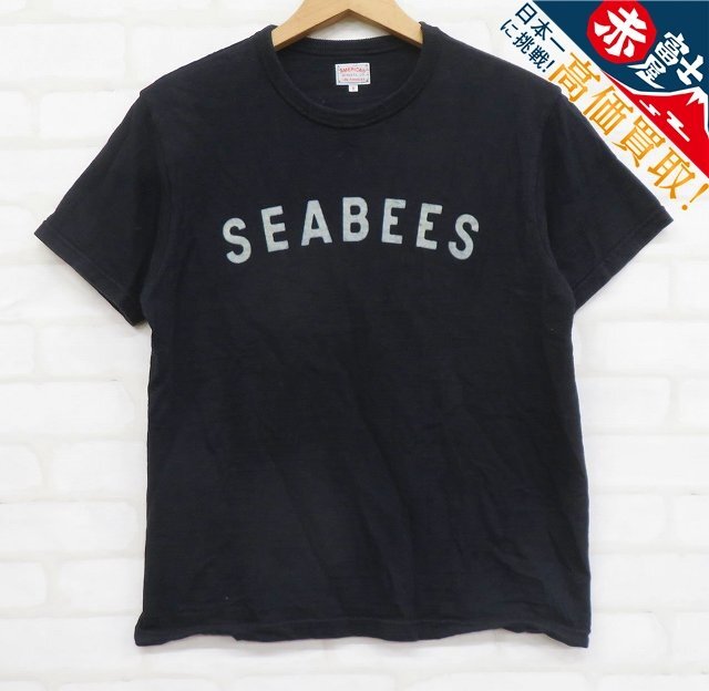 YT8T3344【クリックポスト対応】THE REAL McCOY’S SEABEES 半袖Tシャツ リアルマッコイズ