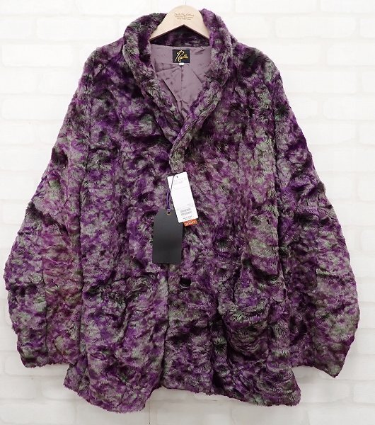 YK9T1869/未使用品 Needles S.C. Car Coat-Faux Fur ニードルス フェイクファーコート ジャケット