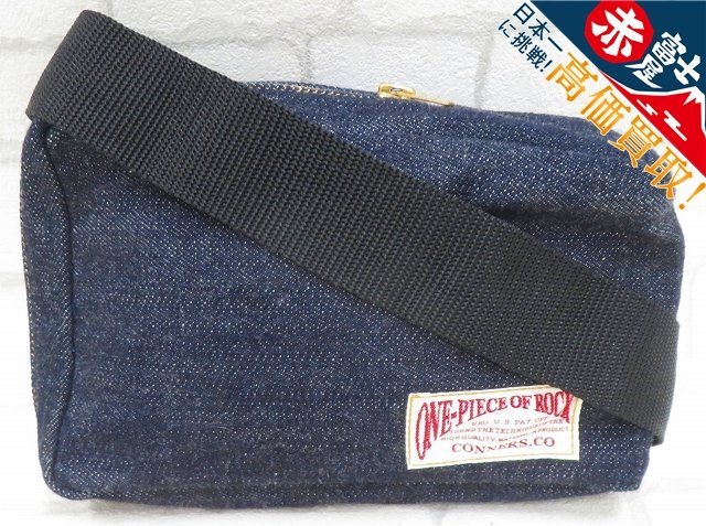 YK2A7602/未使用品 ワンピースオブロック デニムバゲッジバッグ ONE PIECE OF ROCK ショルダーバッグ