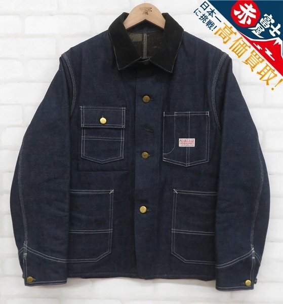RI3J6416/未使用品 AtLast&Co ブランケットデニムカバーオール 713J アットラスト ジャケット