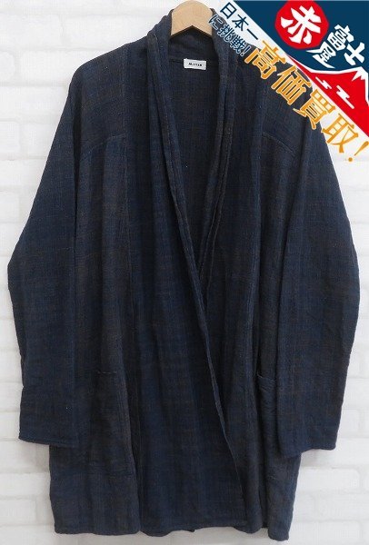 KH7T3690/MITTAN リネンジャケット 半纏コート ミッタン