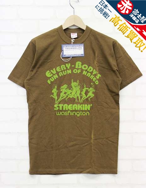 KI2T2660【クリックポスト対応】新品 フリーホイーラーズ 半袖Tシャツ STREAKIN WASHINGTON FREEWHEELERS