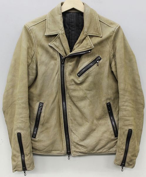 Jjs8827/シェラック カウレザーダブルライダース SHELLAC