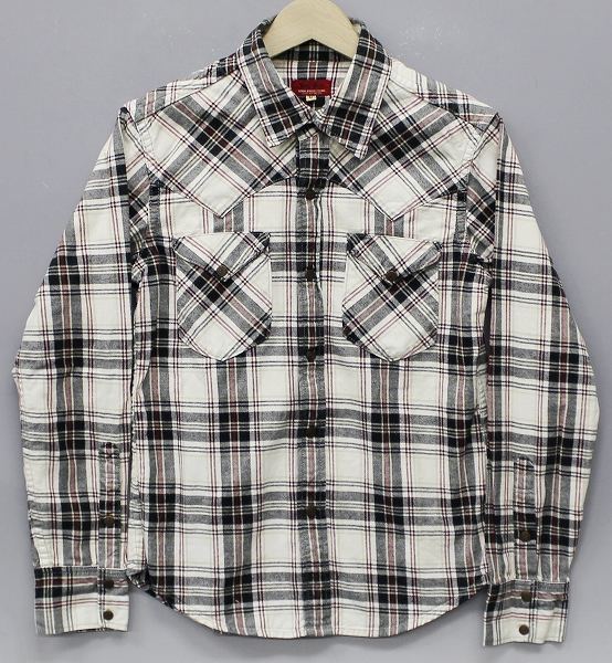 THE CRACKER チェックウエスタンネルシャツ クラッカー