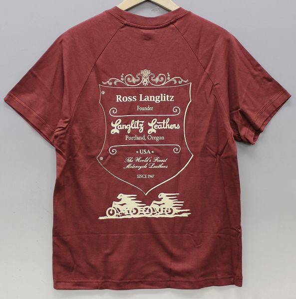 新品 ラングリッツレザー 半袖ラグランTシャツ XS